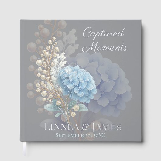 ロマンチックパールアジデンシアブルーワートレカラー結婚ズ ゲストブック (正面)