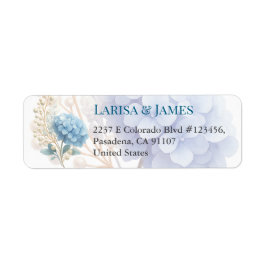 ロマンチックパールアジデンシアブルーワートレカラー結婚ズ ラベル