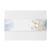 ロマンチックパールアジデンシアブルーワートレカラー結婚ズ 招待状ベリーバンド (裏面例)