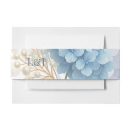 ロマンチックパールアジデンシアブルーワートレカラー結婚ズ 招待状ベリーバンド