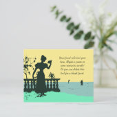 ロマンチックビクトリアンスタイルスケッチ ポストカード (スタンド正面)