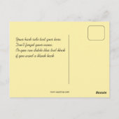 ロマンチックビクトリアンスタイルスケッチ ポストカード (裏面)