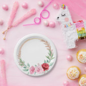 ロマンチックビクトリアンバラガーデン紙プレート ペーパープレート (パーティー)