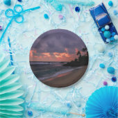 ロマンチックビーチアットデュスク ペーパープレート (パーティー)