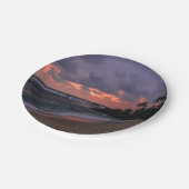 ロマンチックビーチアットデュスク ペーパープレート (アングル)