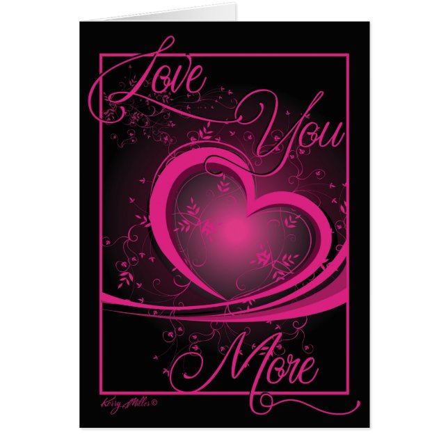 ロマンチックピンクハートバレンタイン (正面)