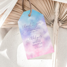 ロマンチックピンクパープルクラウドブライダルシャワー