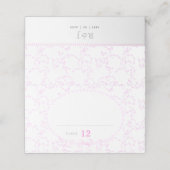 ロマンチックピンクフローラヴィンテージ座席表 プレイスカード (外部開封)