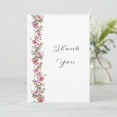 ロマンチックピンクフローラ水 サンキューカード (スタンド正面)