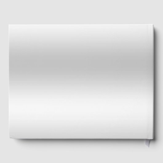 ロマンチックピンクボウ&シルバーグリッター結婚ズ ゲストブック (裏面)