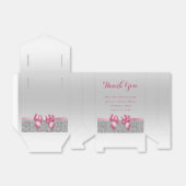 ロマンチックピンクボウ&シルバーグリッター結婚ズ フェイバーボックス (折り畳みなし)