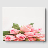 ロマンチックピンクローズブーケ誕生日 ゲストブック (裏面)