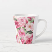 ロマンチックピンクローゼスフローラ カフェラテマグ (右)