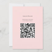 ロマンチックピンクローゼスブライダルシャワー 招待状 (裏面)