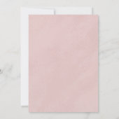 ロマンチックピンクローゼス金ゴールドブリデスメイドランチョン 招待状 (裏面)