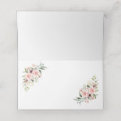 ロマンチックピンクローゼズダスティバラ結婚ズ座席表 プレイスカード (内部開封)