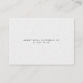 ロマンチックピンク牡丹ライス紙はだしの花嫁™ 名刺 (裏面)