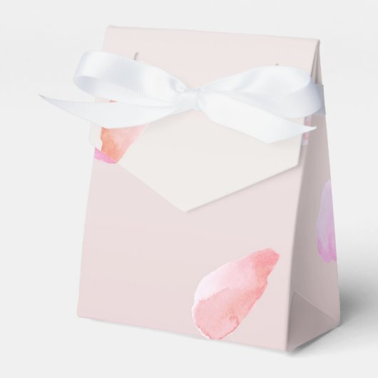 ロマンチックピンク赤面バラペタルフローラ フェイバーボックス (正面サイド)