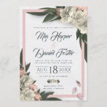 ロマンチックピーチアンドホワイトフローラ牡丹