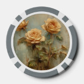 ロマンチックピーチバラフローラ ポーカーチップ (裏面)