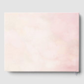 ロマンチックピーチバラ結婚フローラ ゲストブック (裏面)