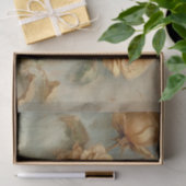 ロマンチックピーチバラ結婚フローラ 薄葉紙 (ギフト)