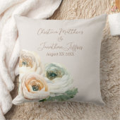 ロマンチックピーチランヌカルスオンアイボリー クッション (ブランケット)