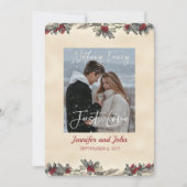 ロマンチックファンシーな何も愛する冬の結婚式 招待状 (正面)