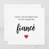 ロマンチックフィアンセバレンタインデーカード (正面/裏面)