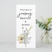 ロマンチックフィールドフラワー結婚式 プログラム (スタンド正面)