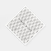 ロマンチックフェイクホワイトレザー結婚ズ スタンダードランチョンナプキン (角)