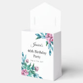 ロマンチックフェミニンフローラ40歳の誕生日 フェイバーボックス (オープン)