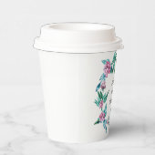 ロマンチックフェミニンフローラ40歳の誕生日 紙コップ (右)