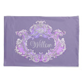 ロマンチックフェミニン,パーソナライズされた 枕カバー (裏面)