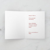 ロマンチックフォト誕生日カード妻 | 52歳または年齢なし カード (内部)