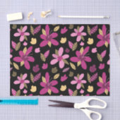 ロマンチックフラワーズティッシュペーパー 薄葉紙 (クラフト)