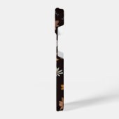 ロマンチックフラワーデザイン iPhoneケース (左側面)