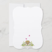 ロマンチックフラワーラブツリー結婚式招待状 招待状 (裏面)