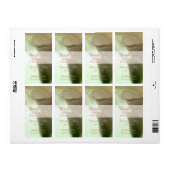 ロマンチックフラワー結婚詳細ズワイン ラベル (フルシート)