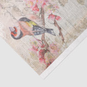 ロマンチックフランスのなバラ、時計と映画の切り離し 薄葉紙 (詳細)