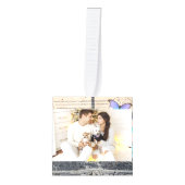 ロマンチックフランスのなフランス旅行パリエッフェルタワー キューブオーナメント (正面)