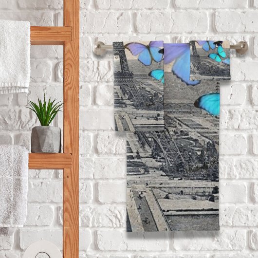 ロマンチックフランスのなフランス旅行パリエッフェルタワー バスタオルセット