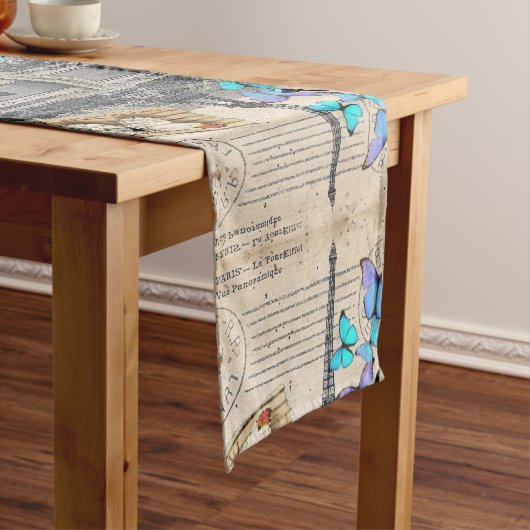 ロマンチックフランスのなフランス旅行パリエッフェルタワー ミディアムテーブルランナー (インサイチュ)