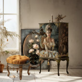 ロマンチックフランスのな美しい、ポートレートの切り離 薄葉紙