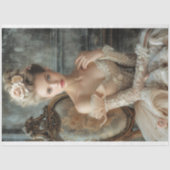 ロマンチックフランスのな美しい、ポートレートの切り離 薄葉紙 (正面)