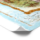 ロマンチックフランスのカップルスタイルプリント ポスター (角)