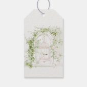 ロマンチックフランスのガーデンシャトーブライダルシャワー ギフトタグ (裏面)
