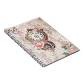 ロマンチックフランスのバラ、時計と映画コラージュ ノートブック (右側)