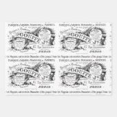 ロマンチックフランスのヴィンテージ広告 ラッピングペーパーシート (正面2)