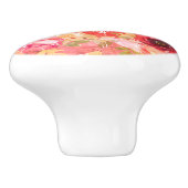 ロマンチックフランスのヴィンテージ花模様 セラミックノブ (側面)